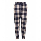 Pant Twill Check Cuff Pyjamasbyxor Mjukisbyxor Multi/mönstrad Hunkemöller