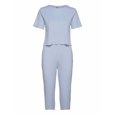 Pcagnes Hw Night Set Kac Pyjamas Blå Pieces