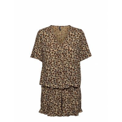 Pcanjana Hw Night Set Kac Pyjamas Brun Pieces