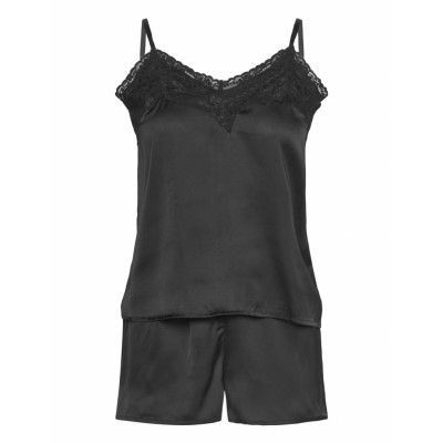 Pcessica Nightwear Set Bc Pyjamas Svart Pieces