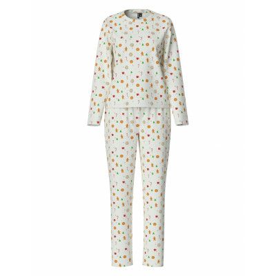 Pieces Pcfreya Ls Nightwear Set Kac Vit