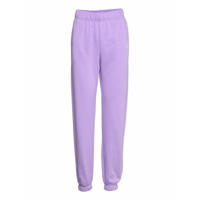 Pclogo Emb Hw Sweat Pants D2D Pyjamasbyxor Mjukisbyxor Lila Pieces