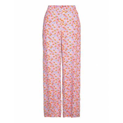 Pcmecila Hw Wide Pants D2D Bc Pyjamasbyxor Mjukisbyxor Multi/mönstrad Pieces