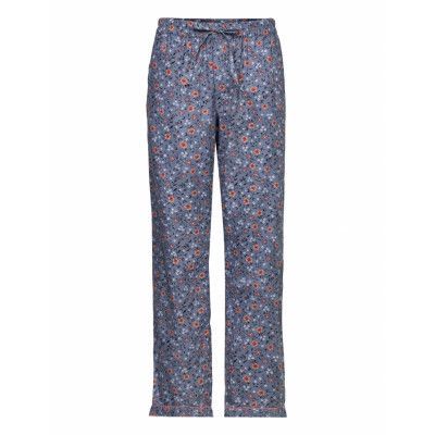 Pernille Night Pant Pyjamasbyxor Mjukisbyxor Blue Missya