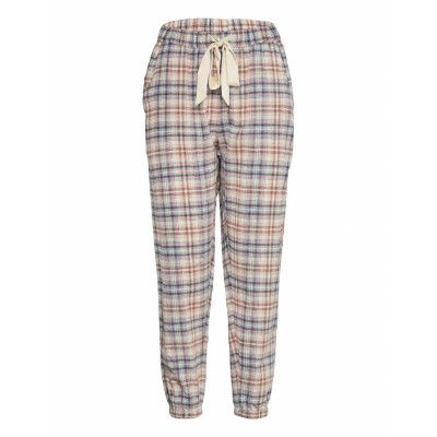 Petite Pant Twill Check Pyjamasbyxor Mjukisbyxor Multi/mönstrad Hunkemöller