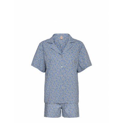 Picola Kallie Nightwear Pyjamas Blå Becksöndergaard