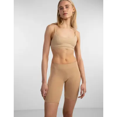 Pieces Pclondon Shorts Noos Bc - Brown - XS/S