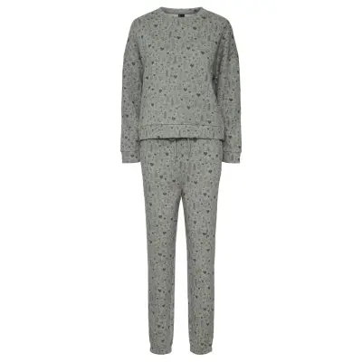 Pieces Pcxmas Chilli Sweat Set Bc Grå