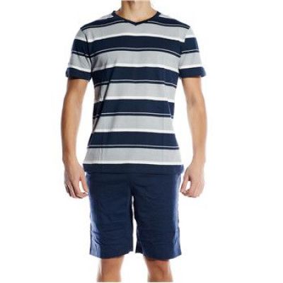 Pierre Hector Jersey Short Pyjamas Set Navy * Fri Frakt *