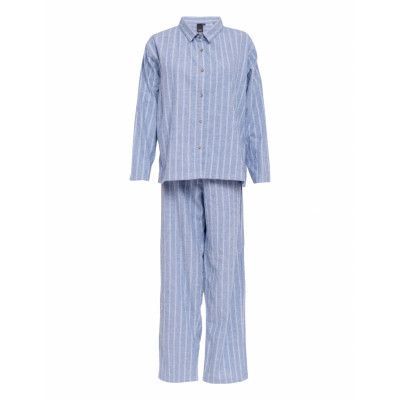 Pilen Flannel Pyjamas Pyjamas Blå *Villkorat Erbjudande Høie Of Scandinavia