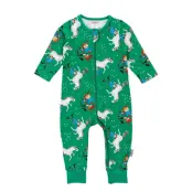 Pippi Langstrømpe Självsäker  Pyjamas - Green - 74
