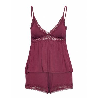 Pj Cami Short A-Line Pyjamas Lila Hunkemöller