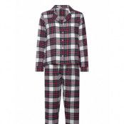 Hunkemöller Pj Flannel Twill Check Röd