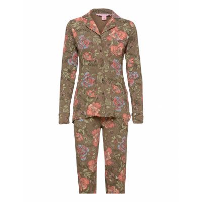 Pj Pant Ls Boyfriend Waterflower Pyjamas Multi/mönstrad Hunkemöller