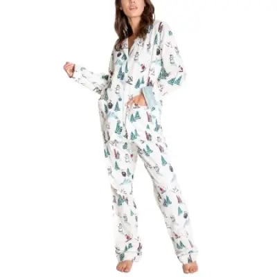 PJ Salvage Bearly Awake Flannel Pyjama