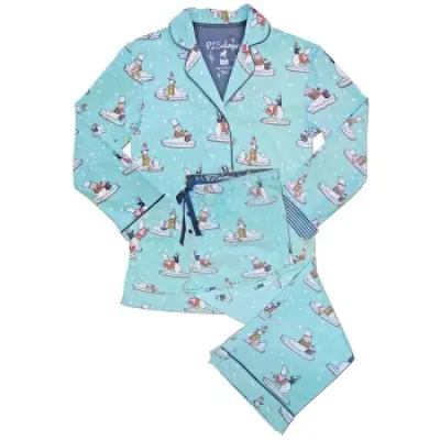 PJ Salvage Flannel Polar Bear PJ Set * Fri Frakt * * Kampanj *