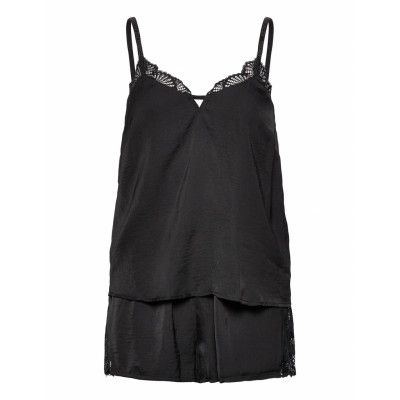 Pj Set Pyjamas Svart Tommy Hilfiger