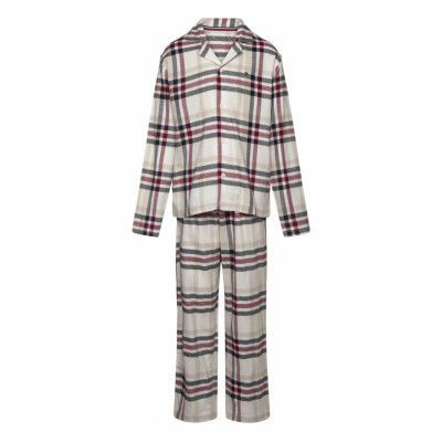 Tommy Hilfiger Pj Straight Gifting Print Set Kräm