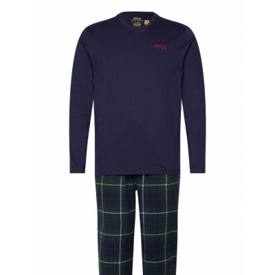 Polo Ralph Lauren Flannel-Sle-Set Marinblå