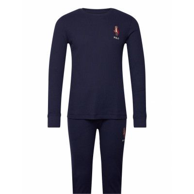 Polo Ralph Lauren Underwear Polo Bear Waffle-Knit Sleep Set Marinblå