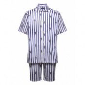 Polo Ralph Lauren Underwear Striped Cotton Pajama Set Blå