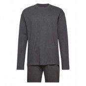 Premium Interlock Loungewear Set Pyjamas Grå GANT