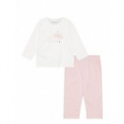 Printed Long Pyjamas Pyjamas Set Rosa Mango