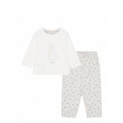 Printed Long Pyjamas Pyjamas Set Vit Mango