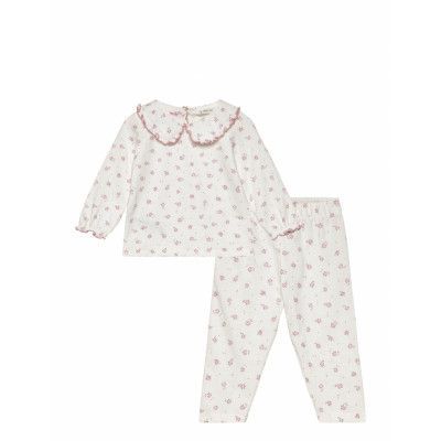 Printed Long Pyjamas Pyjamas Set Vit Mango