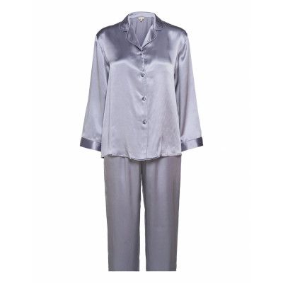 Pure Silk - Basic Pyjamas Pyjamas Blå Lady Avenue