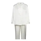 Pure Silk - Basic Pyjamas Pyjamas Creme Lady Avenue