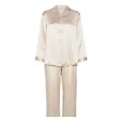 Pure Silk - Basic Pyjamas Pyjamas Creme Lady Avenue