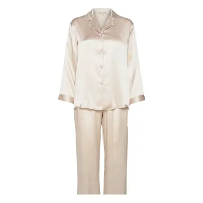 Pure Silk - Basic Pyjamas Pyjamas Creme Lady Avenue