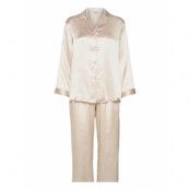 Pure Silk - Basic Pyjamas Pyjamas Creme Lady Avenue