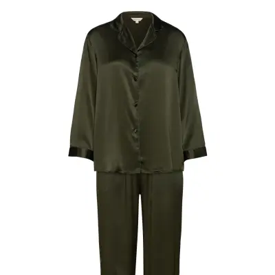 Pure Silk - Basic Pyjamas Pyjamas Grön Lady Avenue