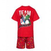 Pyjacourt Pyjamas Set Röd Marvel