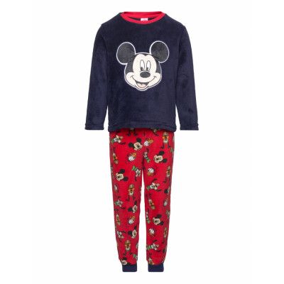 Mickey Mouse Pyjalong Coral Röd
