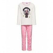 Pyjalong Coral *Villkorat Erbjudande Pyjamas Set Rosa L.O.L