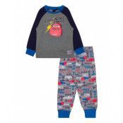 Pyjalong Imprime Pyjamas Set Multi/mönstrad Biler