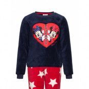 Pyjalong Imprime *Villkorat Erbjudande Pyjamas Set Marinblå Minnie Mouse