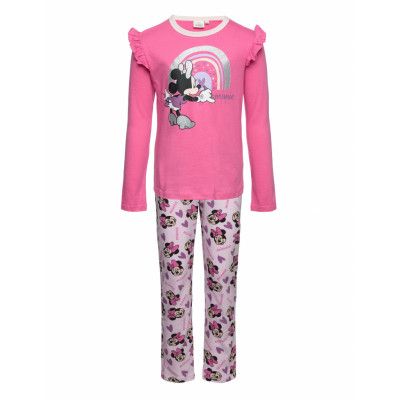 Pyjalong Imprime *Villkorat Erbjudande Pyjamas Set Rosa Minnie Mouse