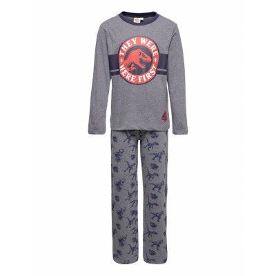 Pyjalong Pyjamas Set Grå Jurassic World