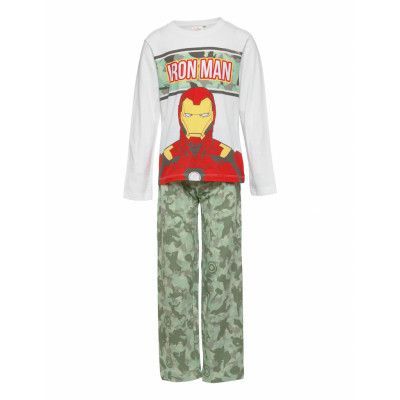 Pyjalong Pyjamas Set Multi/mönstrad Iron Man