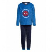 Pyjalong Pyjamas Set Marinblå Spider-man