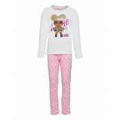 Pyjalong T-Shirt + Pant Pyjamas Set Rosa L.O.L