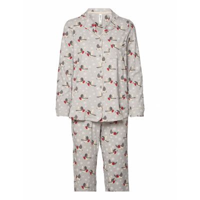 Pyjama Birds And Snow Mini Me Pyjamas Multi/mönstrad Lindex