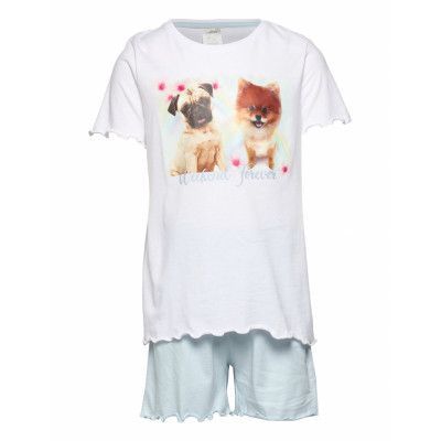 Pyjama Dogs Rainbow Pyjamas Set White Lindex