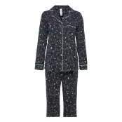 Pyjama Jersey Aop Hearts Stars Pyjamas Blå Lindex