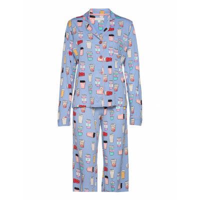 Pyjama Long Pyjamas Blå PJ Salvage