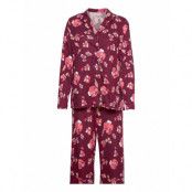 Pyjama Long Pyjamas Multi/mönstrad Schiesser